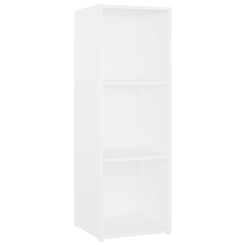 tv-skabe 4 stk. 107x35x37 cm konstrueret træ hvid