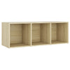 tv-skabe 4 stk. 107x35x37 cm konstrueret træ sonoma-eg