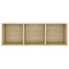 tv-skabe 4 stk. 107x35x37 cm konstrueret træ sonoma-eg