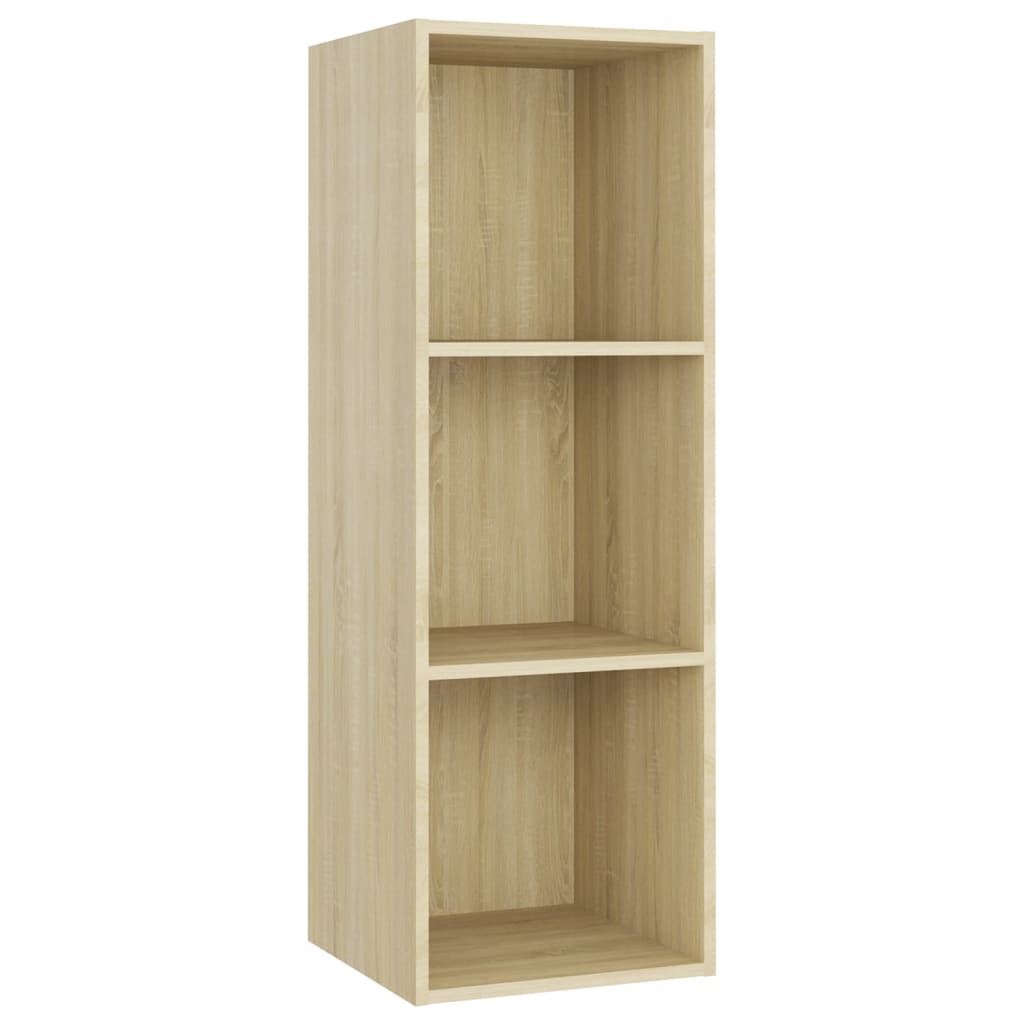tv-skabe 4 stk. 107x35x37 cm konstrueret træ sonoma-eg