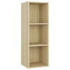 tv-skabe 4 stk. 107x35x37 cm konstrueret træ sonoma-eg