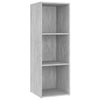 tv-skabe 4 stk. 107x35x37 cm konstrueret træ betongrå