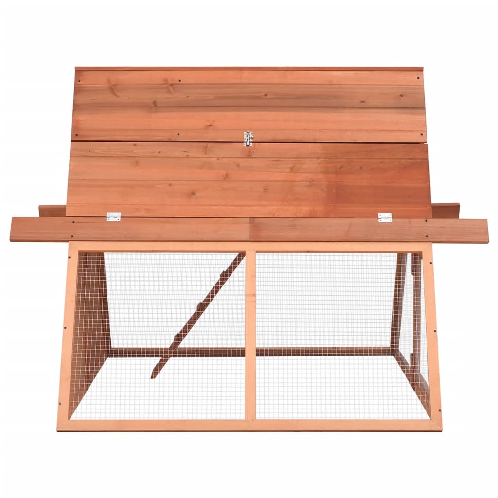 kaninbur 152x127x109,5 cm massivt fyrretræ