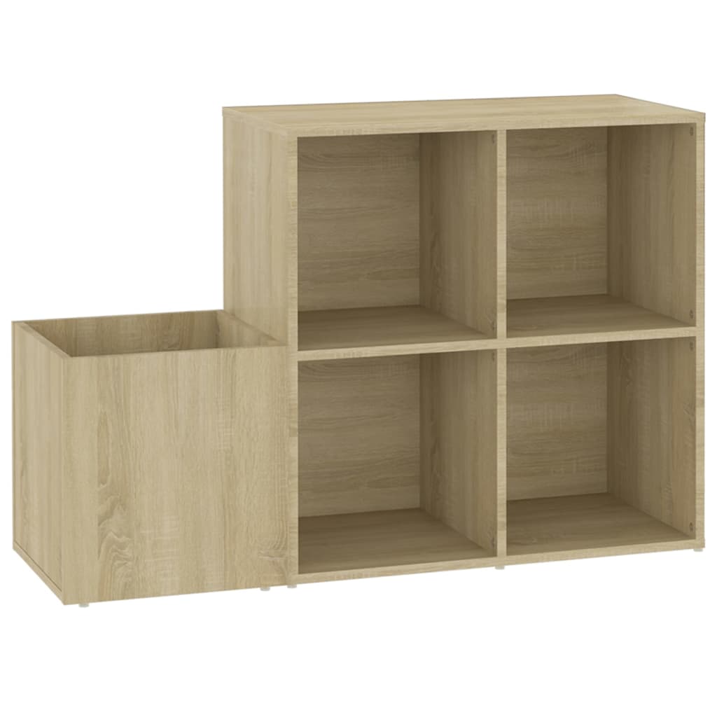 skoskab 105x35,5x70 cm konstrueret træ sonoma-eg