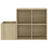 skoskab 105x35,5x70 cm konstrueret træ sonoma-eg