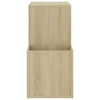 skoskab 105x35,5x70 cm konstrueret træ sonoma-eg