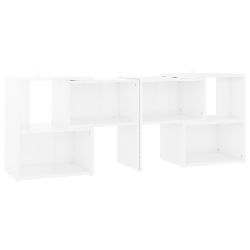 tv-skab 104x30x52 cm konstrueret træ hvid