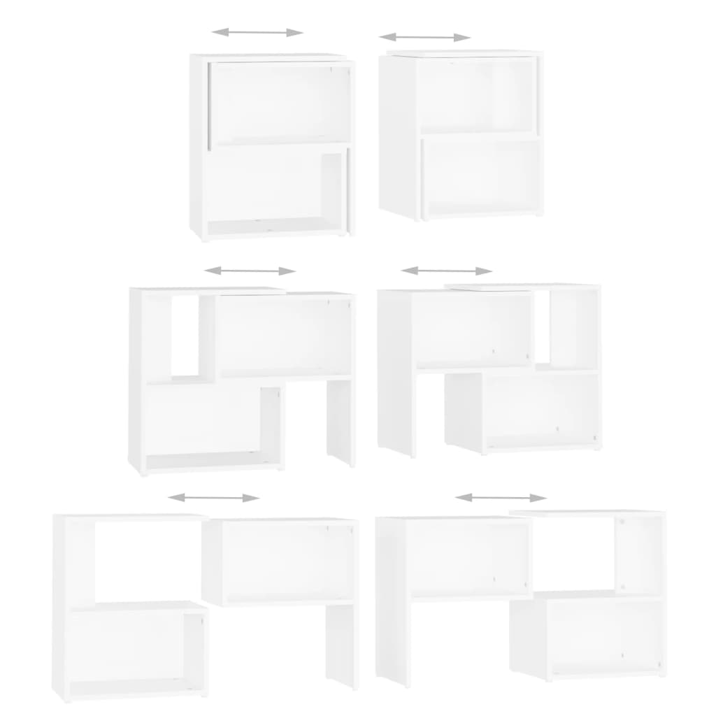 tv-skab 104x30x52 cm konstrueret træ hvid