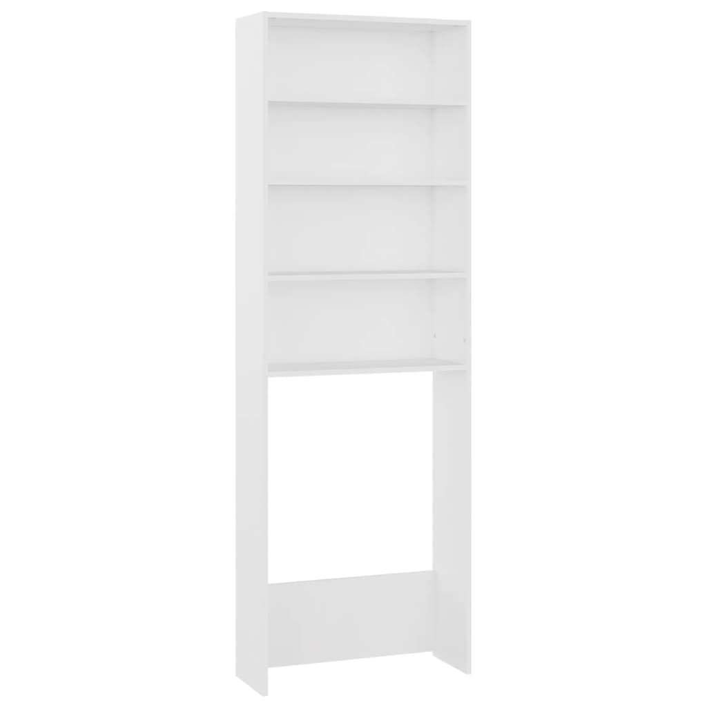 badeværelsesskab til vaskemaskine 64x24x190 cm hvid