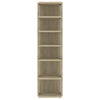 skoskab 27,5x27x102 cm konstrueret træ sonoma-eg