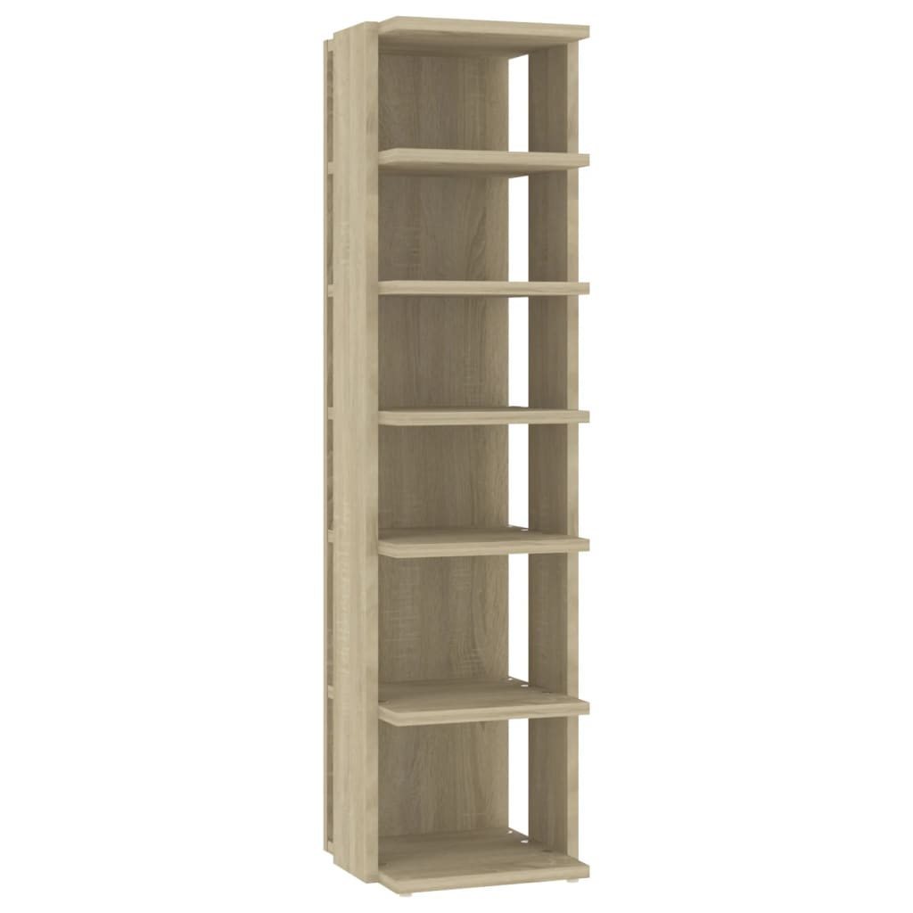 skoskabe 2 stk. 27,5x27x102 cm sonoma-eg
