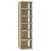 skoskabe 2 stk. 27,5x27x102 cm sonoma-eg