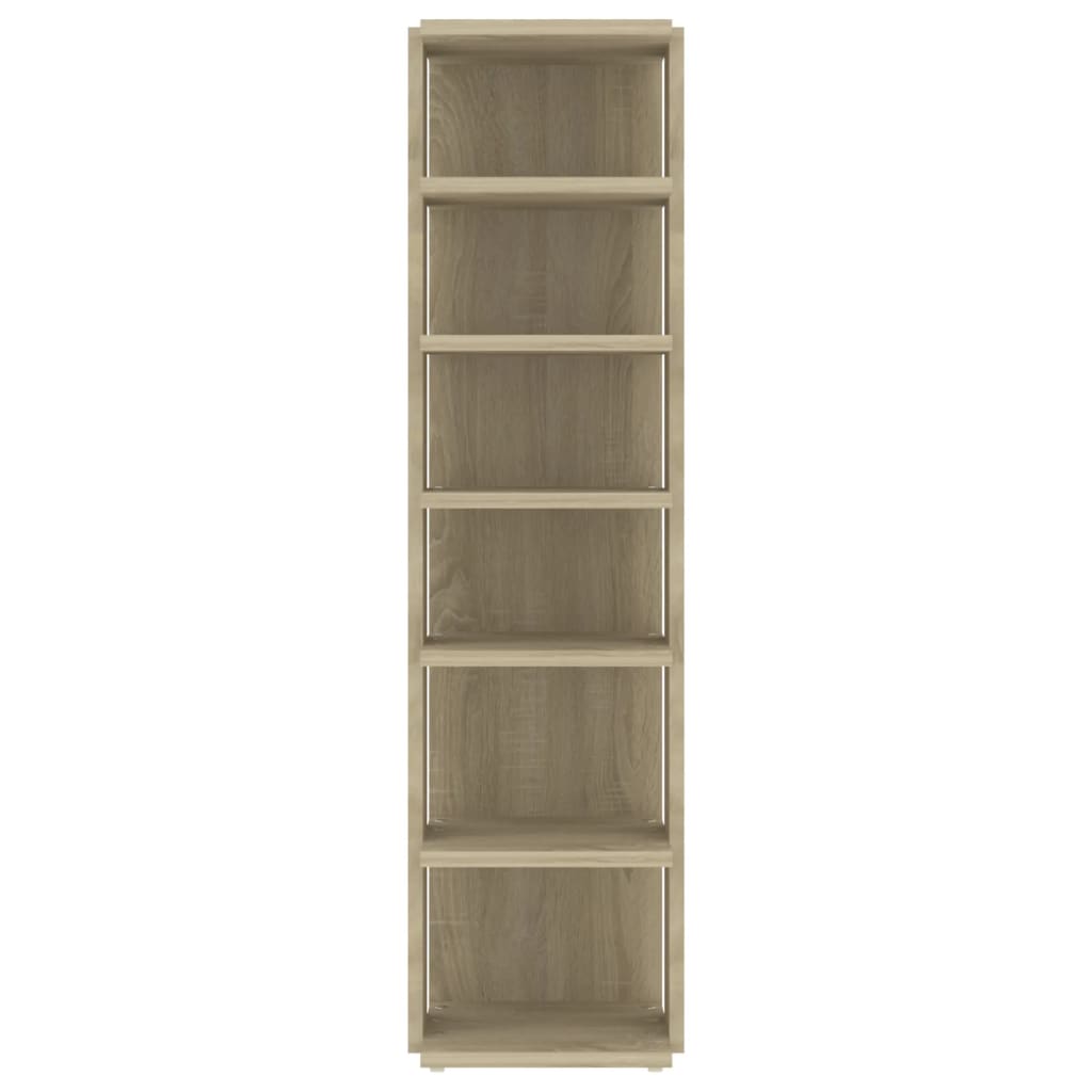 skoskabe 2 stk. 27,5x27x102 cm sonoma-eg