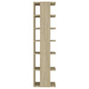 skoskabe 2 stk. 27,5x27x102 cm sonoma-eg
