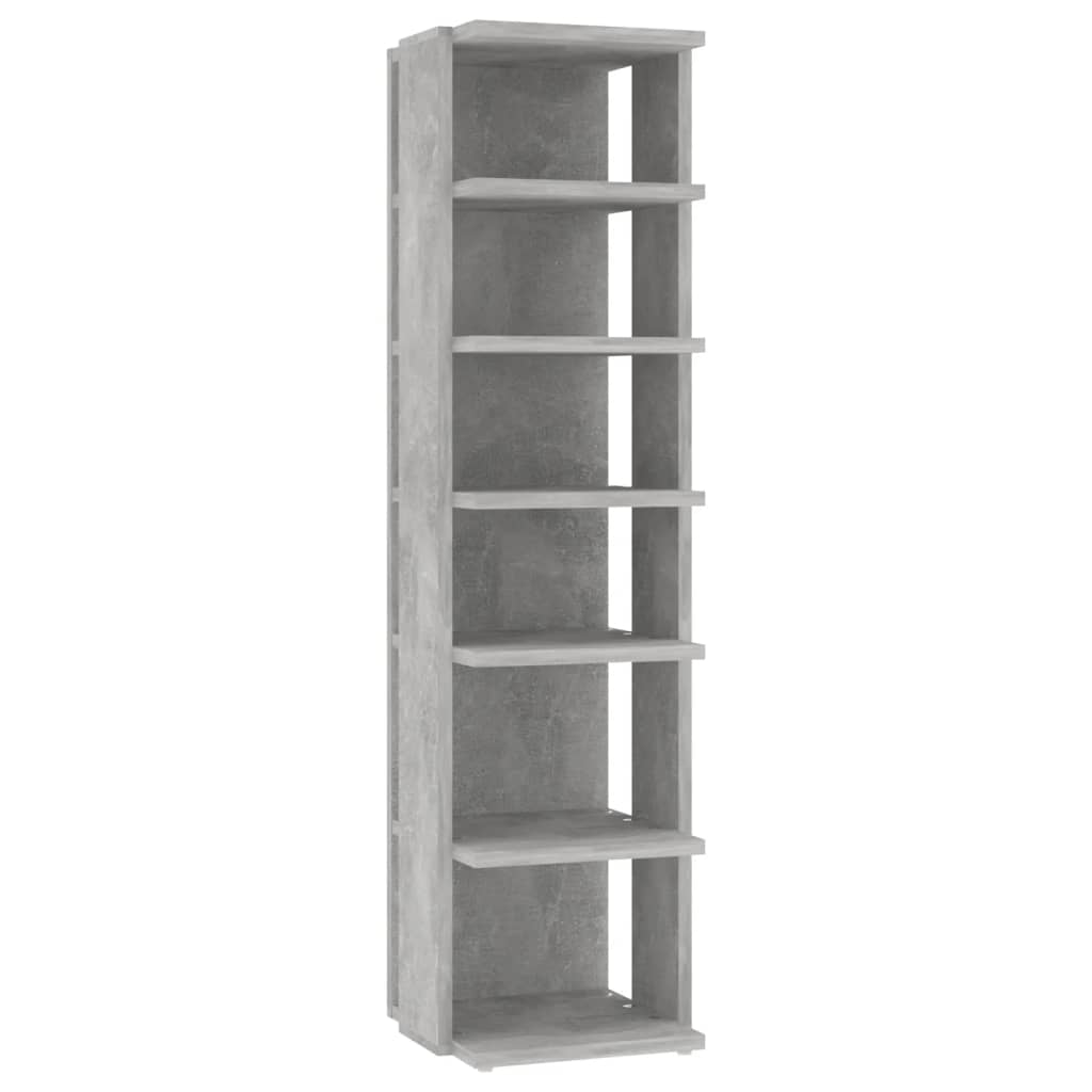 skoskabe 2 stk. 27,5x27x102 cm betongrå