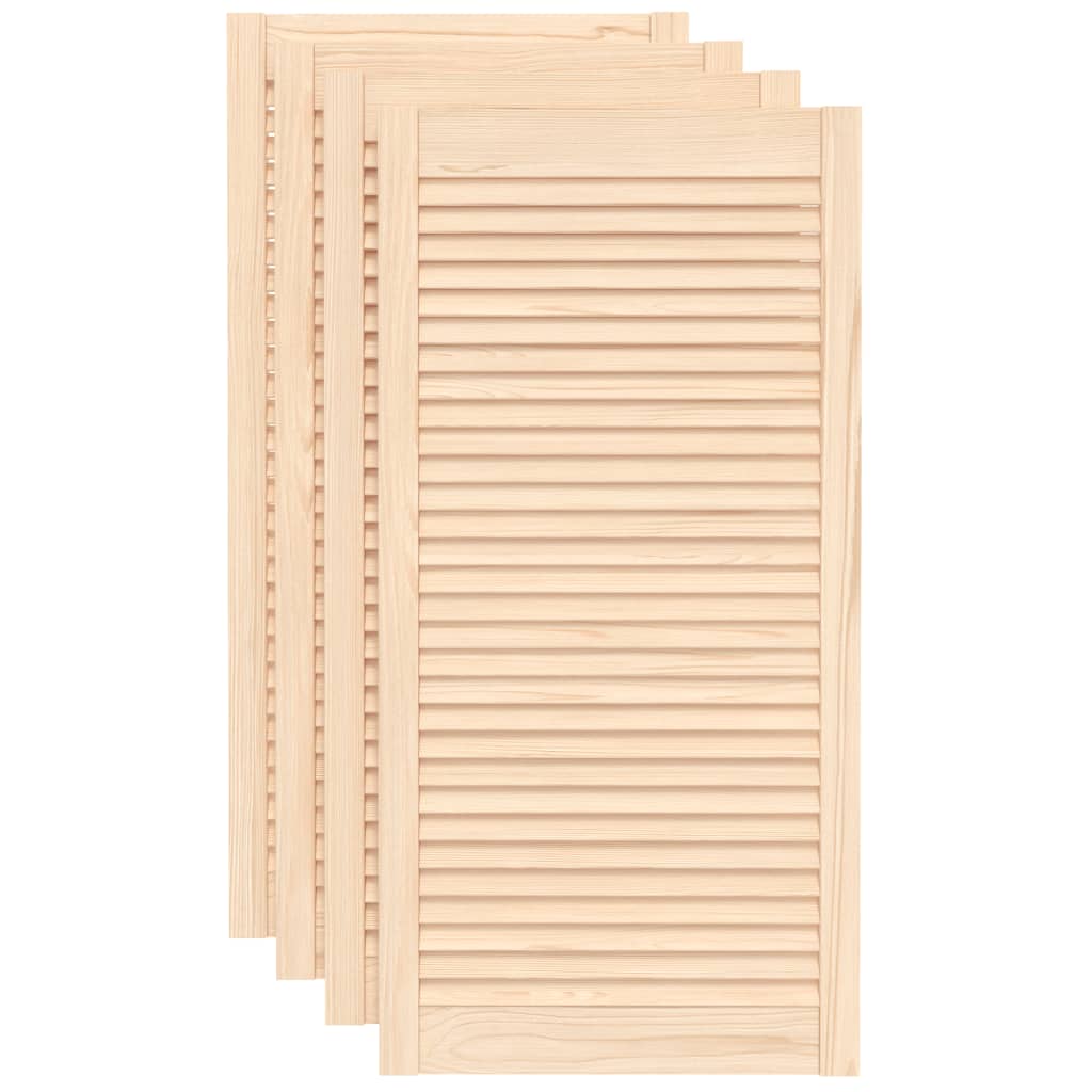 skabslåger 4 stk. 99,3x49,4 cm lameldesign massivt fyrretræ