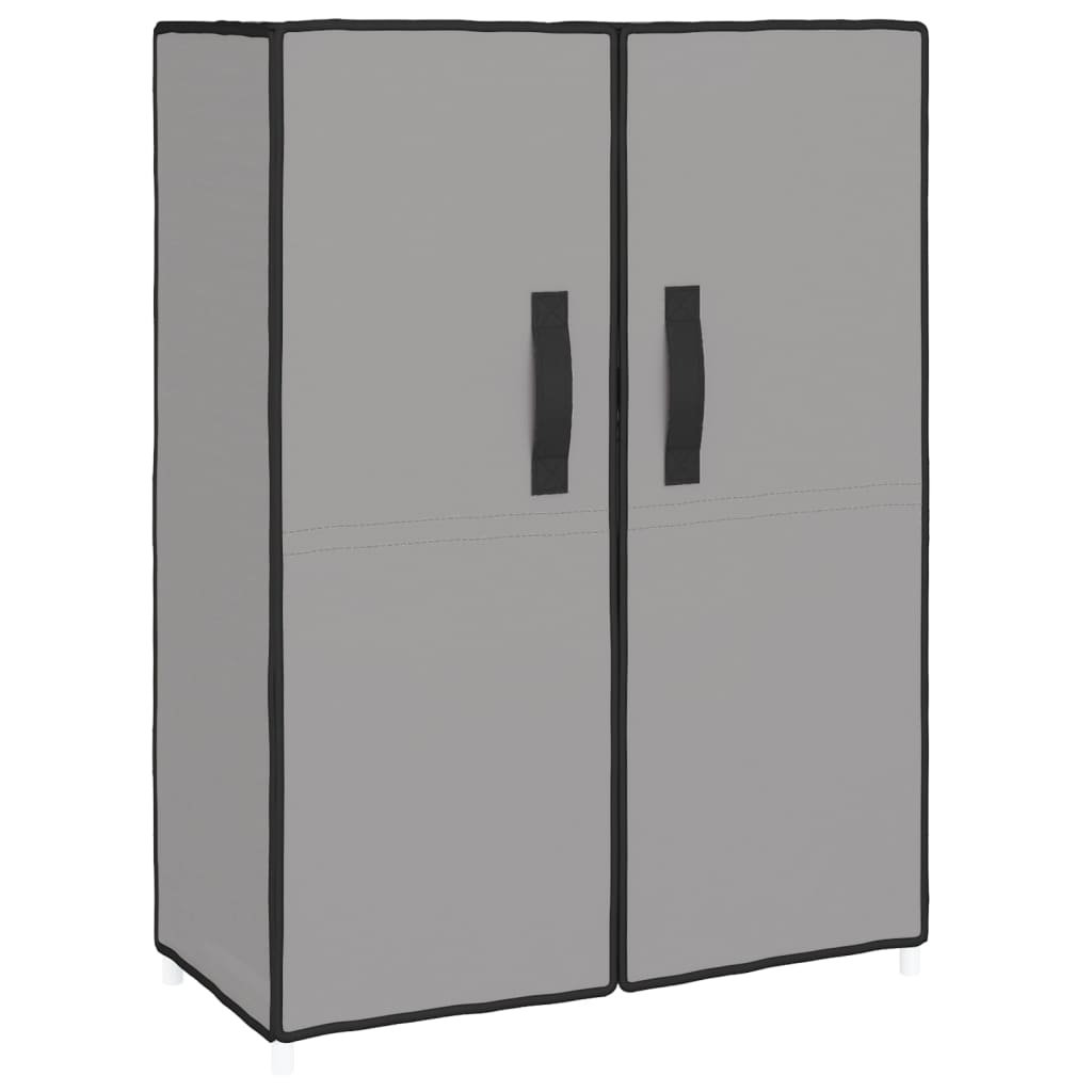 skoskab 60x28x90 stof grå