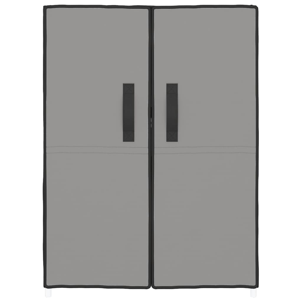 skoskab 60x28x90 stof grå