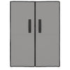 skoskab 60x28x90 stof grå
