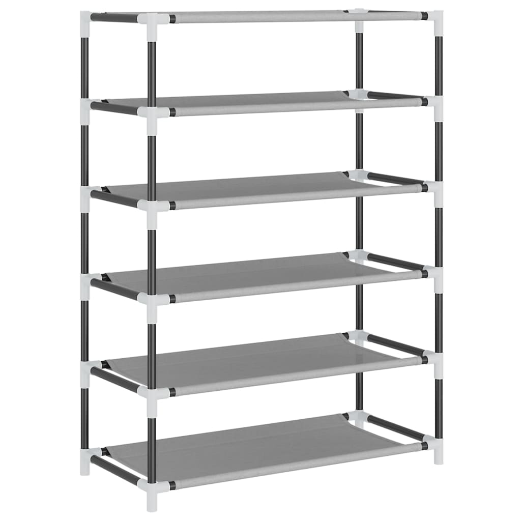 skoskab 60x28x90 stof grå