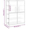 skoskab 60x28x90 stof cremefarvet