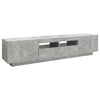 tv-skab med LED-lys 180x35x40 cm betongrå
