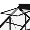 fundamentramme til drivhus 155x103x191 cm aluminium antracitgrå