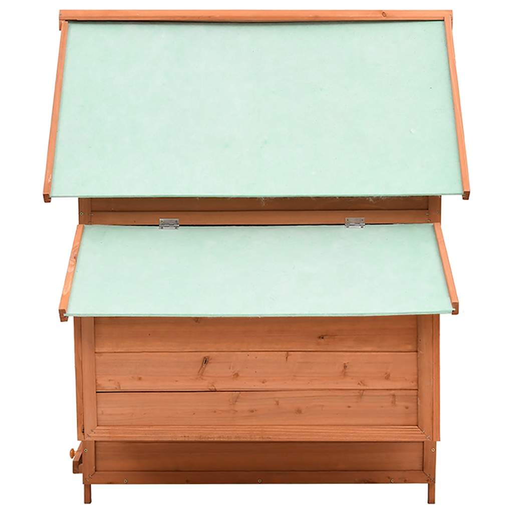 hønsehus 150x96x110 cm massivt grantræ