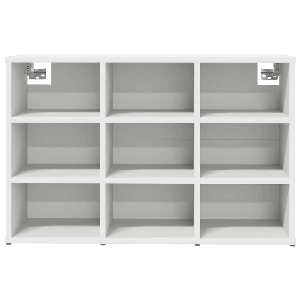 Skoskab med hylde Hvid 77,5 x 30 x 51 cm Konstrueret træ