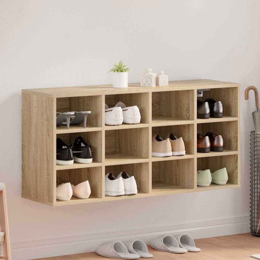 Sko skab med hylde Sonoma eg 103 x 30 x 51 cm Konstrueret træ