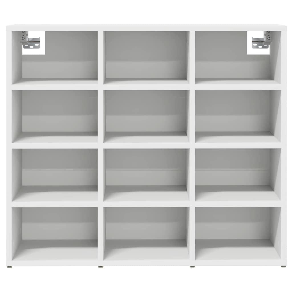 Skoskab med hylde Hvid 77,5 x 30 x 67 cm Konstrueret træ