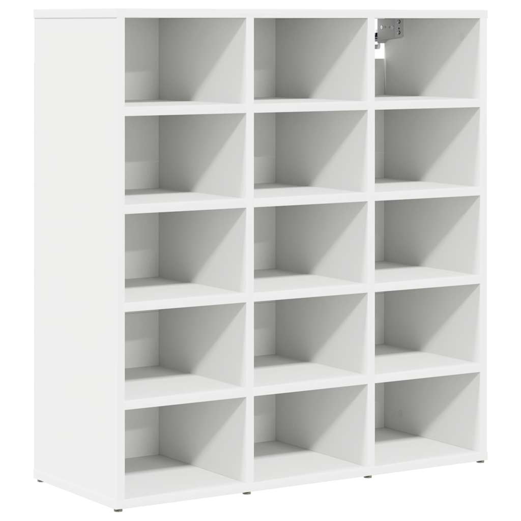 Skoskab med hylde Hvid 77,5 x 30 x 83,5 cm Konstrueret træ