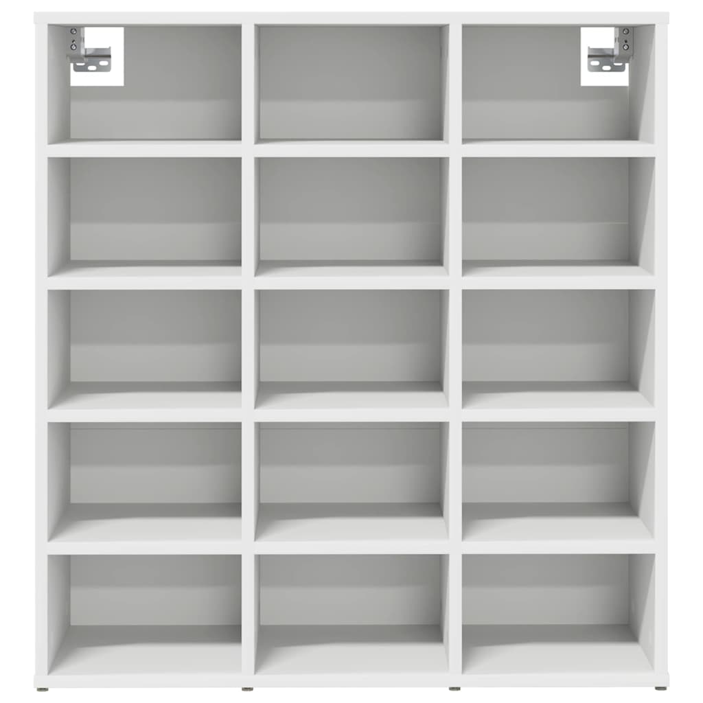 Skoskab med hylde Hvid 77,5 x 30 x 83,5 cm Konstrueret træ