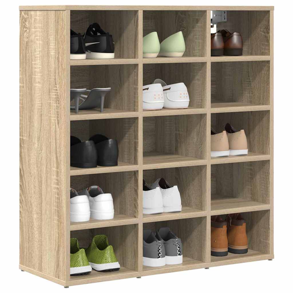 Skoskab med hylde Sonoma-eg 77,5 x 30 x 83,5 cm Konstrueret træ