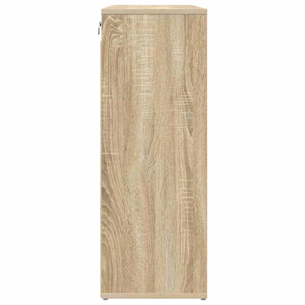 Skoskab med hylde Sonoma-eg 77,5 x 30 x 83,5 cm Konstrueret træ