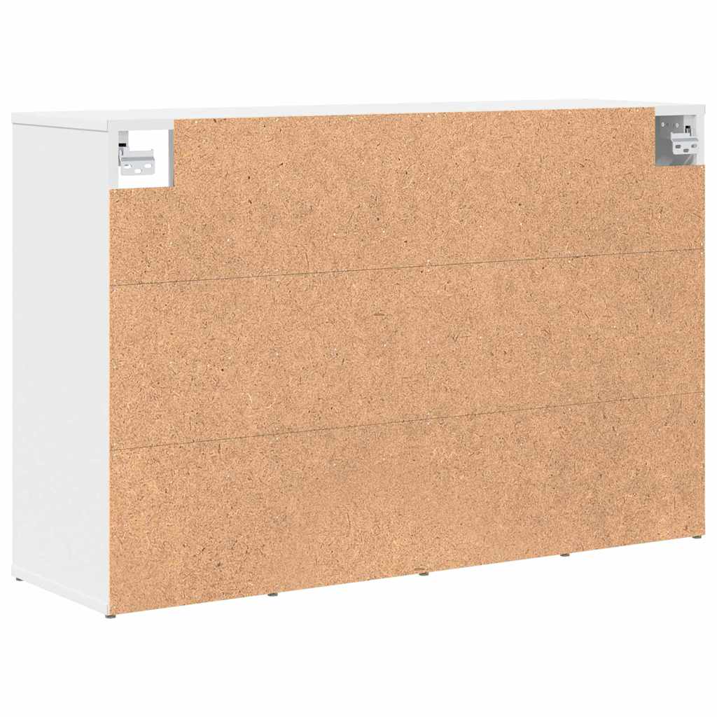 Skoskab med hylde Hvid 103 x 30 x 67 cm Konstrueret træ