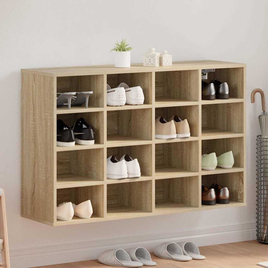 Skoskab med hylde Sonoma-eg 103 x 30 x 67 cm Konstrueret træ
