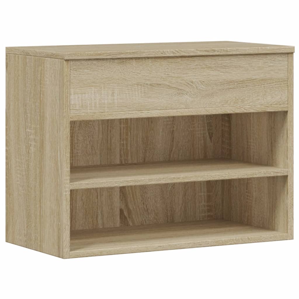 skobænk 60x30x45 cm konstrueret træ sonoma-eg