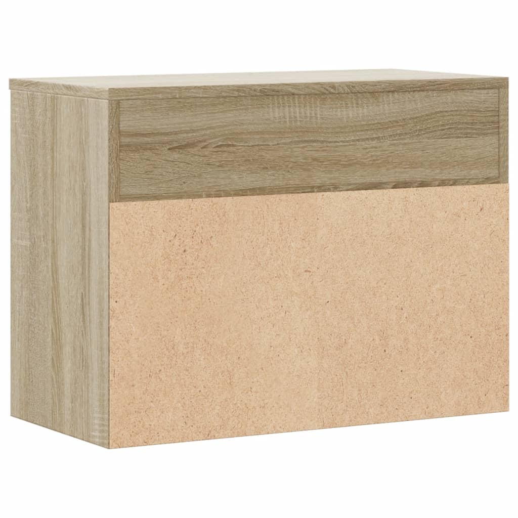 skobænk 60x30x45 cm konstrueret træ sonoma-eg