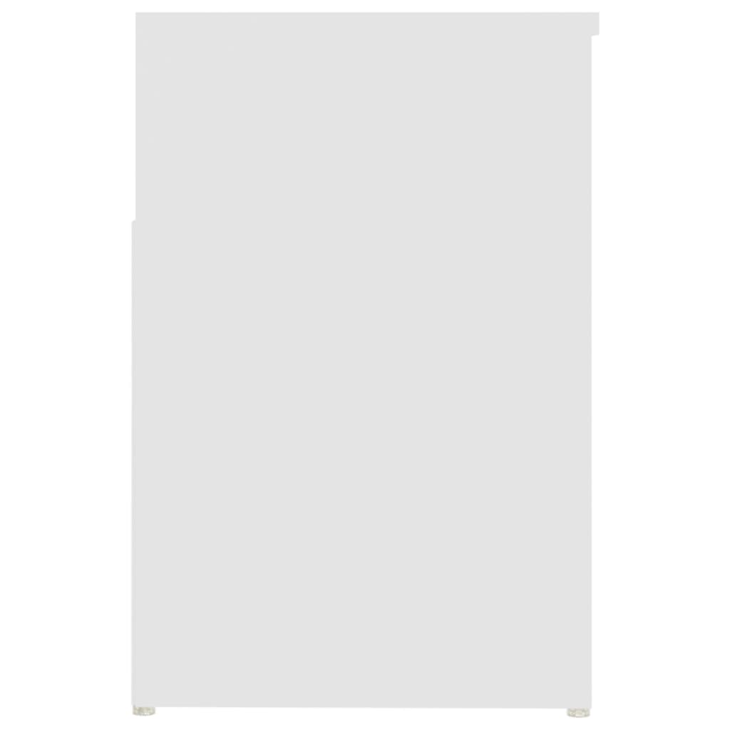 skobænk 80x30x45 cm konstrueret træ hvid