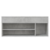 skobænk 105x30x45 cm konstrueret træ betongrå