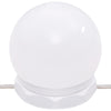makeupbord med LED-lys 86,5x35x136 cm sonoma-eg