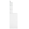 makeupbord med LED-lys 60x40x140 cm hvid