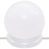 makeupbord med LED-lys 60x40x140 cm sonoma-eg