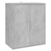 skoskab 60x35x70 cm konstrueret træ betongrå