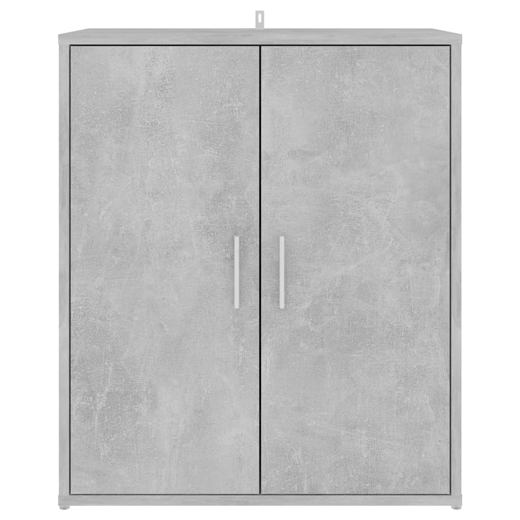 skoskab 60x35x70 cm konstrueret træ betongrå
