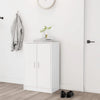 skoskab 60x35x92 cm konstrueret træ hvid