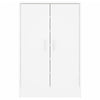 skoskab 60x35x92 cm konstrueret træ hvid