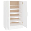 skoskab 60x35x92 cm konstrueret træ hvid