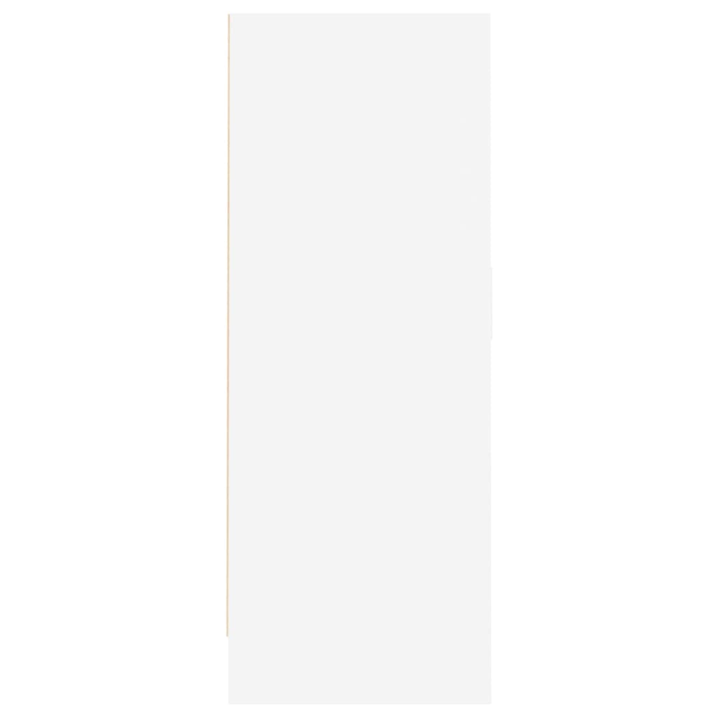 skoskab 60x35x92 cm konstrueret træ hvid